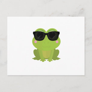 Cooler Frosch Postkarte