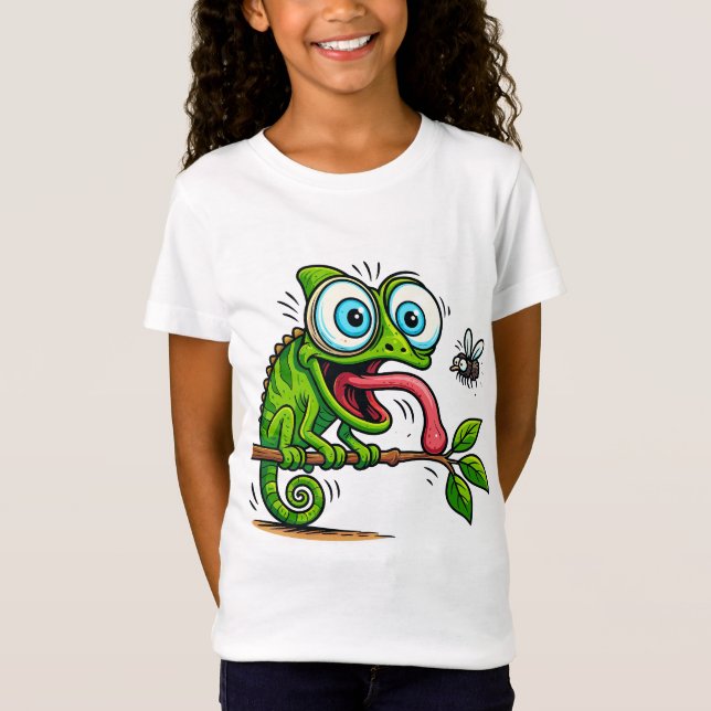 Cooler Frosch Snack Time T-Shirt - Lustiger Donut  (Vorderseite)