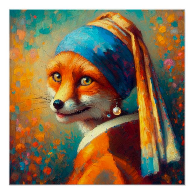 Cooler Fuchs Poster (Vorderseite)