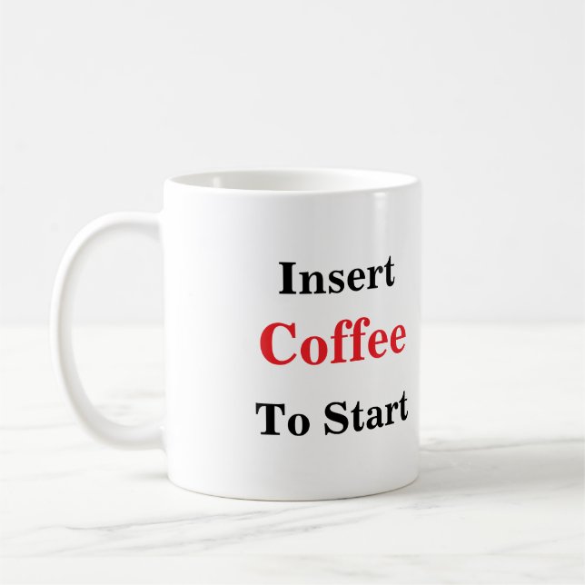 Cooler Funny Coffee Lover Sprichwort Kaffeetasse (Links)