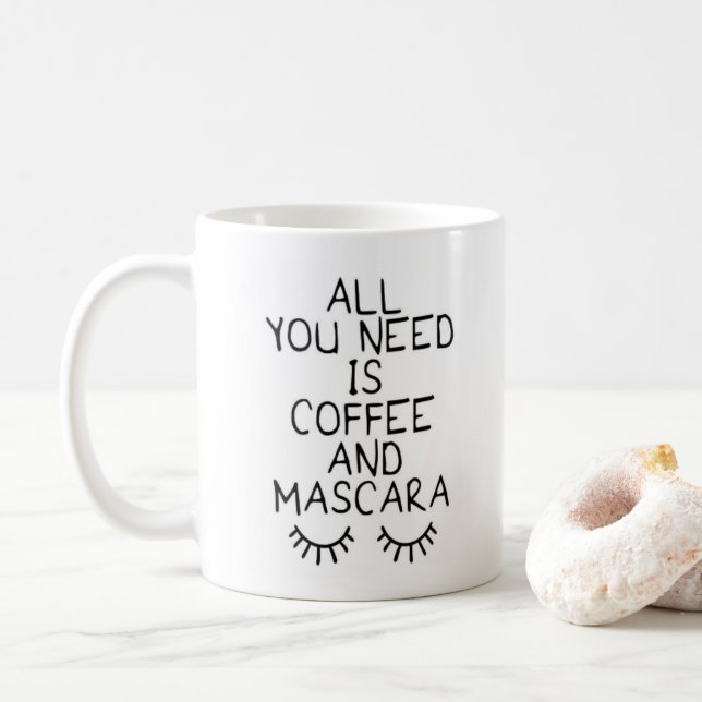Cooler Funny Coffee Lover Sprichwort Kaffeetasse (Mit Donut)