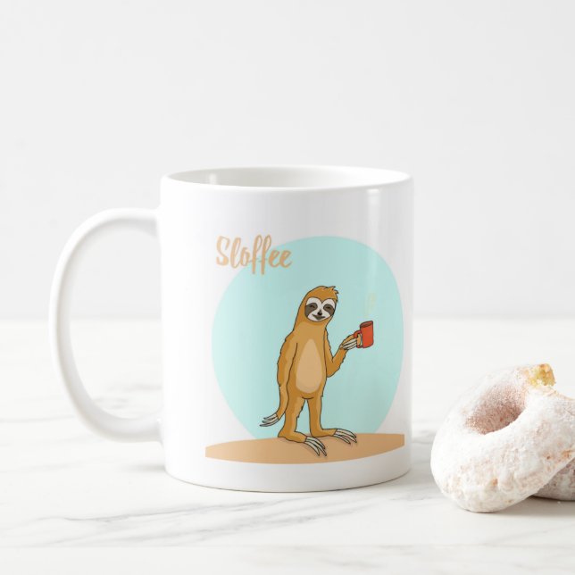 Cooler Funny Coffee Lover Sprichwort Kaffeetasse (Mit Donut)