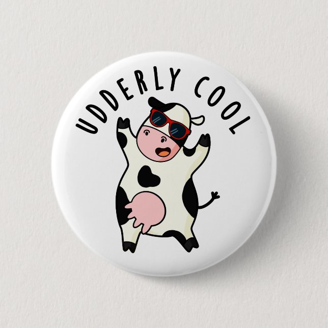 Cooler Funny Cow Puff Button (Vorderseite)