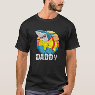 Cooler Funny Daddy, starker Muskeln Hai, bester Va T-Shirt