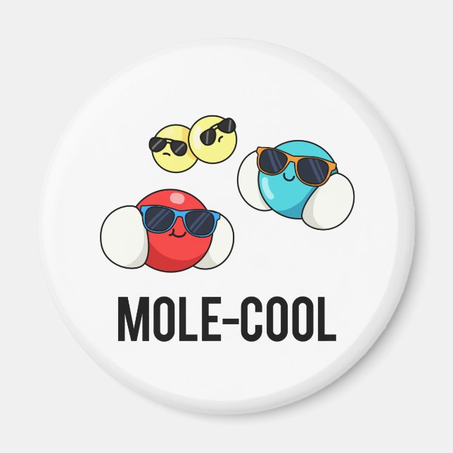 Cooler Funny Molecule Pun Magnet (Vorne)