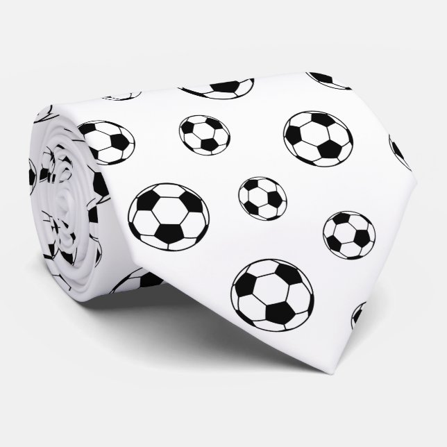 cooler Fußball gekachelt Krawatte (Gerollt)