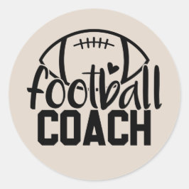 cooler Fußball-Wortsport Runder Aufkleber