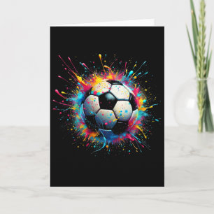 Cooler Fußballspieler Sport für Jungen Männer Mädc Karte