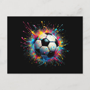 Cooler Fußballspielsport für Jungen Männer Frauen Feiertagspostkarte