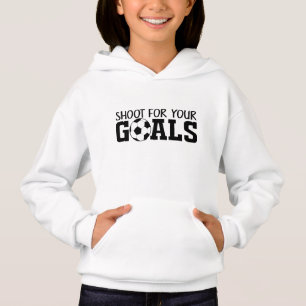 cooler Fußballsport-Inspiration Wort Kunst Hoodie