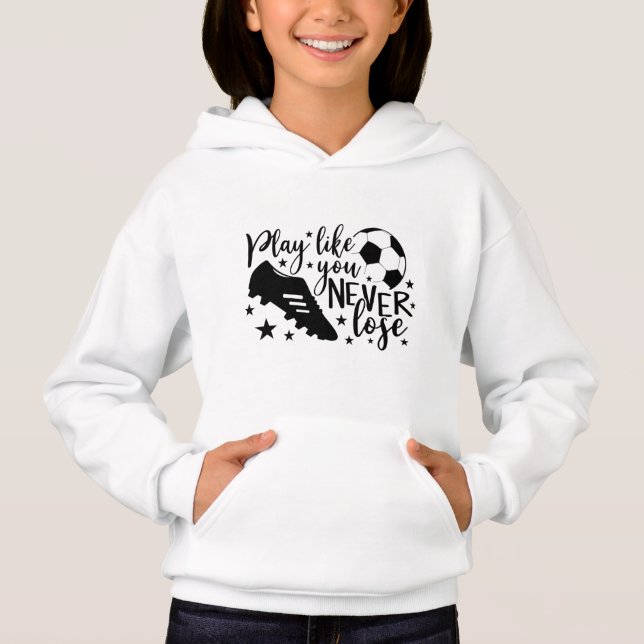 cooler Fußballsport - Kunst Hoodie (Vorderseite)