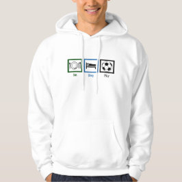 Cooler Futbol Player für Schlafspiele Hoodie