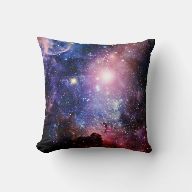Cooler Galaxienebelfleck Kissen (Vorderseite)