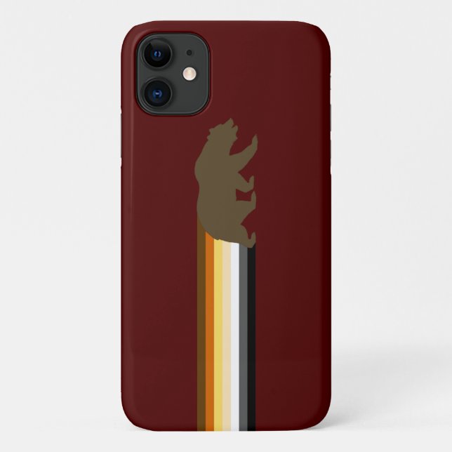 Cooler Gay Bear-Flag-Bär Case-Mate iPhone Hülle (Rückseite)