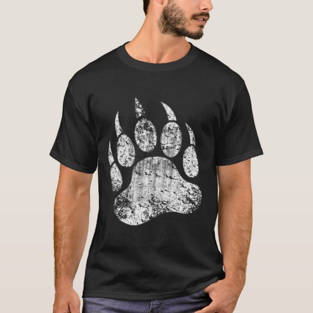 Cooler Gay Bear Prix gestörte Bärenpfade T-Shirt (Vorderseite)