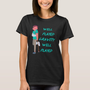 Cooler gebrochener Arm und Bauch für Kinder Gravit T-Shirt