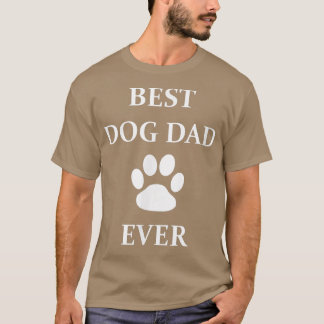 Cooler Geburtstag Bester Hund Vater je Paw Geschen T-Shirt