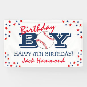 Cooler 'Geburtstagsjunge' Baseball-Sport Alles Gut Banner