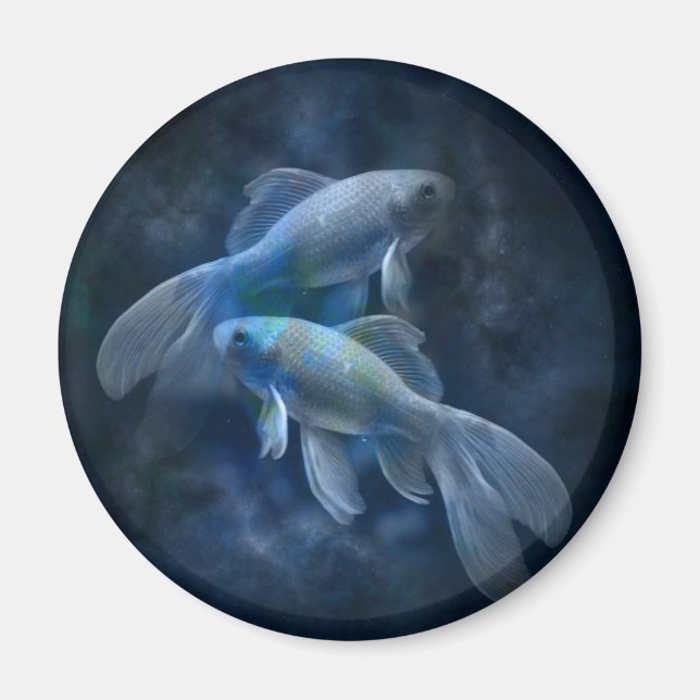 Cooler Geistergoldfisch Magnet (Vorne)