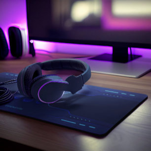 Cooler geometrischer Hintergrund für Schwarz und B Schreibtischunterlage