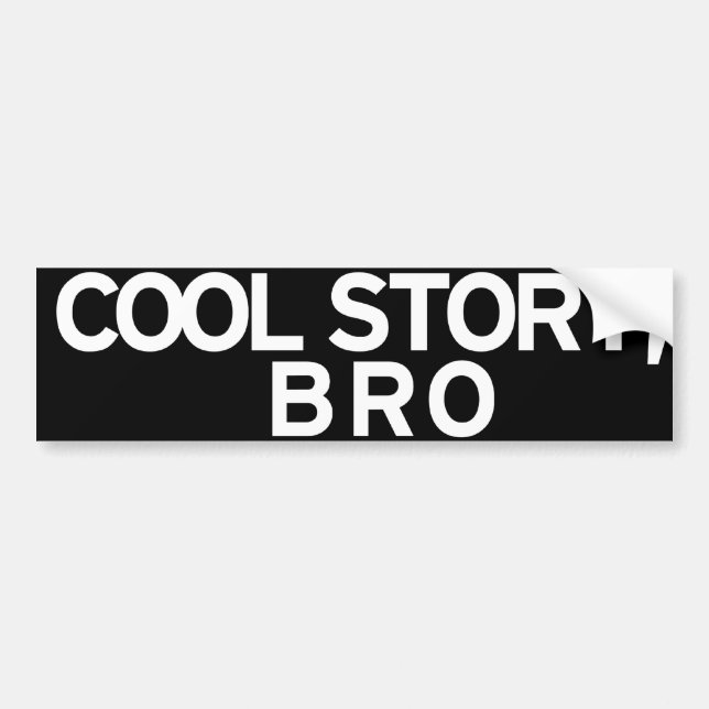 cooler Geschichte bro Autoaufkleber (Vorne)