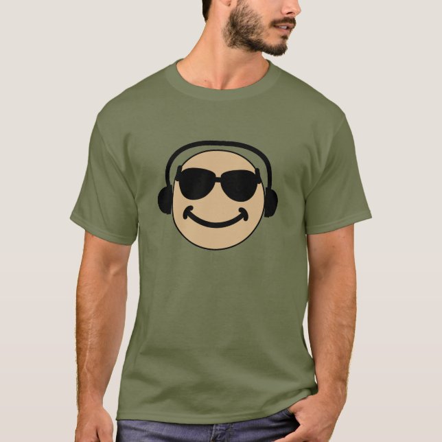 Cooler Gesichts-T - Shirt (Vorderseite)
