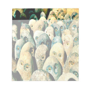 Cooler Gesteinsstein Augen mit Augen Notizblock