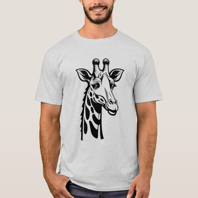 Cooler Giraffe-T - Shirt (Vorderseite)