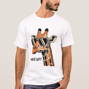 Cooler Giraffe Was’up Sonnenbrille – Lustige Tier  T-Shirt