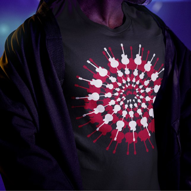 cooler Gitarrenrock in Briefmarke T-Shirt (Von Creator hochgeladen)