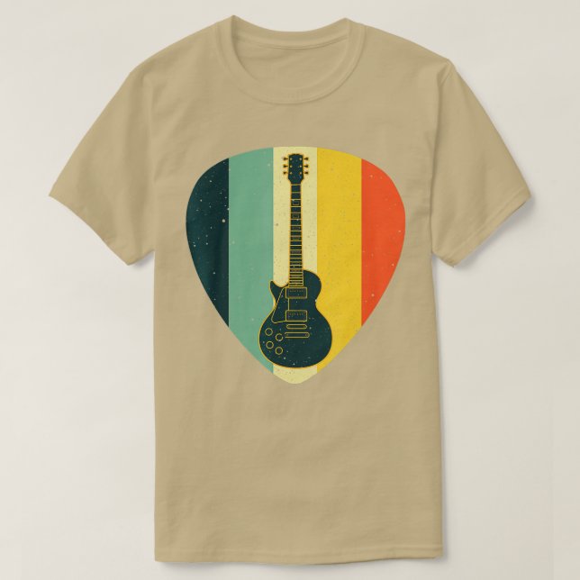 Cooler Gitarrenspieler für Männer Vintage Basslehr T-Shirt (Design vorne)