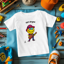Cooler Gitarrist Emoji - Spaß und Lebhaftes Ganzkö Baby T-shirt