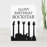 Cooler Gitarrist Rockstar Rock & Roll Geburtstag