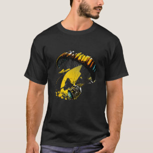 Cooler Gleitschirm in schneller Action T-Shirt