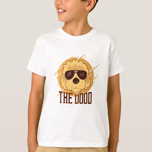 Cooler Goldendoodle-Hund T-Shirt (Vorderseite)