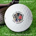 Cooler Golfer Vater Personalisiert Niedlich Kids F Golfball<br><div class="desc">Unsere modernen und stilvollen Golfbälle, die Sie nach Ihren Wünschen gestalten können! Diese Golfbälle sind perfekte Golfer-Geschenke, ob für deinen Vater, Opa, Mama oder sogar für deinen wütenden Freund, mit der Möglichkeit, ein Bild von deinem Haustier oder Hund hinzuzufügen. Unsere eigenen Golfbälle werden mit einer einfachen Vorlage erstellt, mit der...</div>