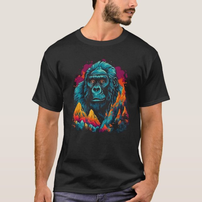 Cooler Gorilla T-Shirt (Vorderseite)