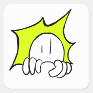 Cooler Graffiti-Aufkleber Quadratischer Aufkleber