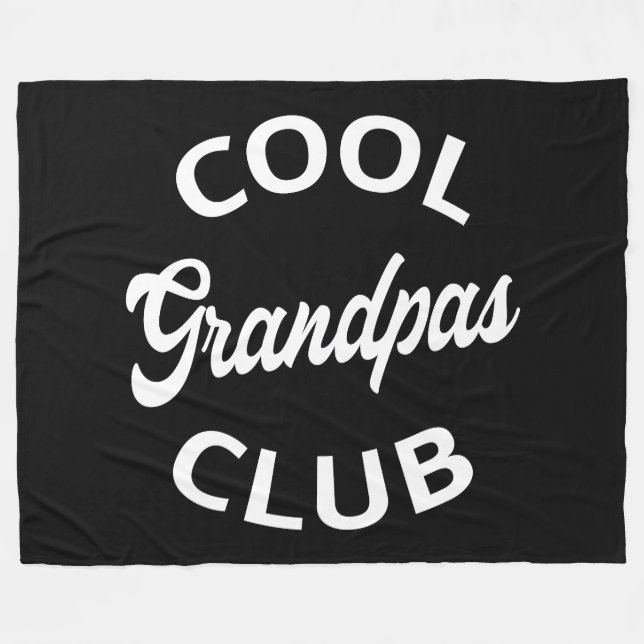 Cooler Grandpas-Club I Fleecedecke (Vorderseite (Horizontal))