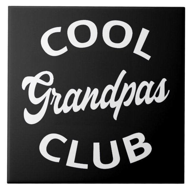 Cooler Grandpas-Club I Fliese (Vorderseite)