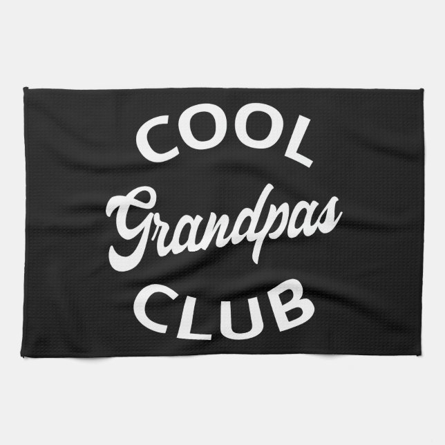 Cooler Grandpas-Club I Geschirrtuch (Horizontal)