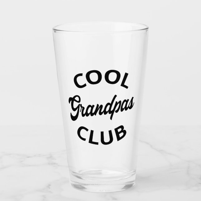 Cooler Grandpas-Club I Glas (Vorderseite)