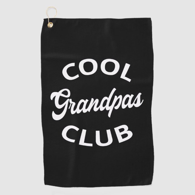 Cooler Grandpas-Club I Golfhandtuch (Vorderseite)