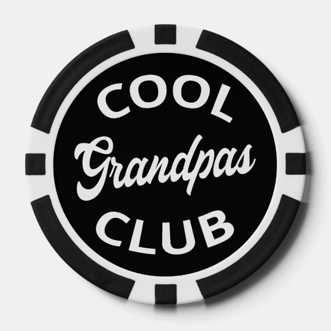 Cooler Grandpas-Club I Pokerchips (Vorderseite)
