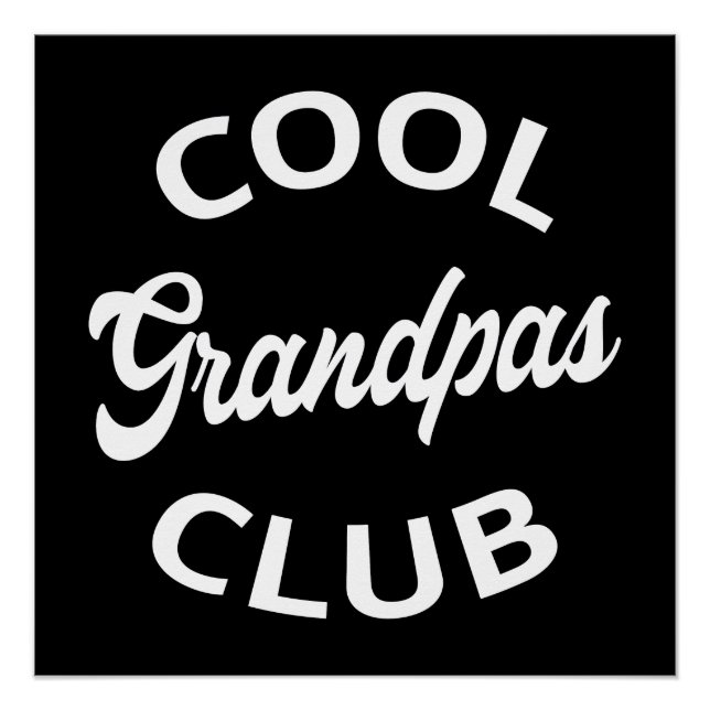 Cooler Grandpas-Club I Poster (Vorderseite)