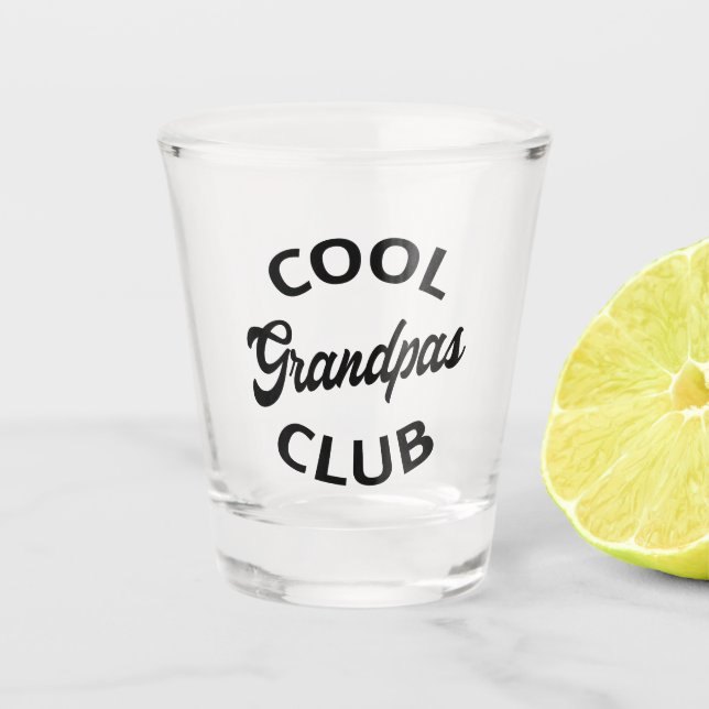 Cooler Grandpas-Club I Schnapsglas (Vorderseite)