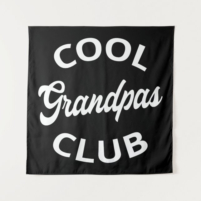 Cooler Grandpas-Club I Wandteppich (Vorderseite)