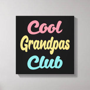 Cooler Grandpas-Club II Leinwanddruck