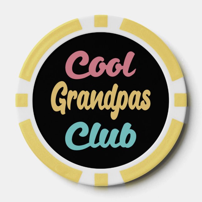 Cooler Grandpas-Club II Pokerchips (Vorderseite)