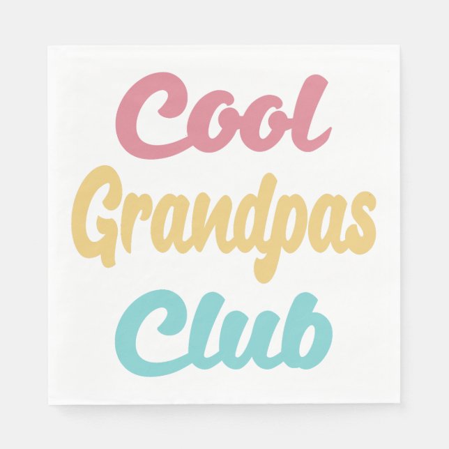 Cooler Grandpas-Club II Serviette (Vorderseite)